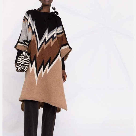 Zadig & Voltaire Wool Poncho - Picture 2 of 8